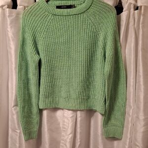 Vero Moda Light Green Crew Neck Sweater XS
